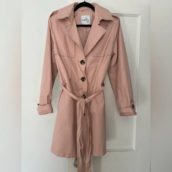 SAME EDELMAN pink trench coat - Picture 7 of 9